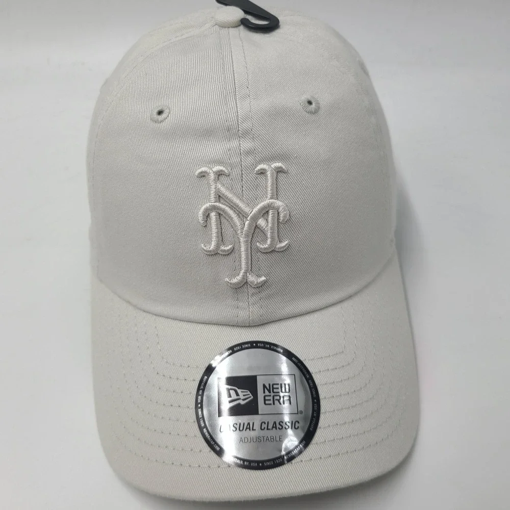 New York Mets Hat Strapback New Era Gray MLB Baseball Logo Casual Classic Men